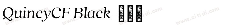 QuincyCF Black字体转换